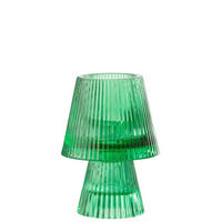 KERZENSTÄNDER - Grün, Basics, Glas (8,8/8,8/11,8cm)