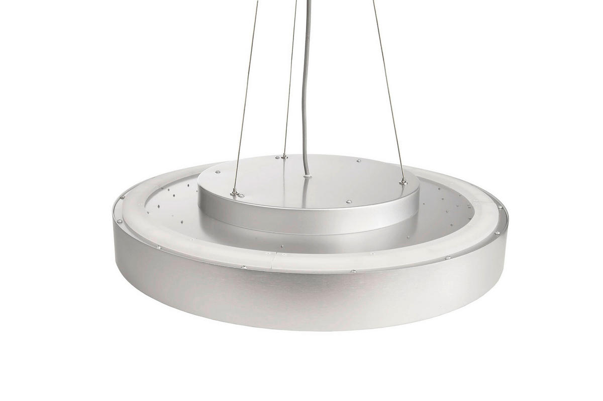 LED-HÄNGELEUCHTE Menkar 40/40/220 cm   - Alufarben, Design, Metall (40/40/220cm)
