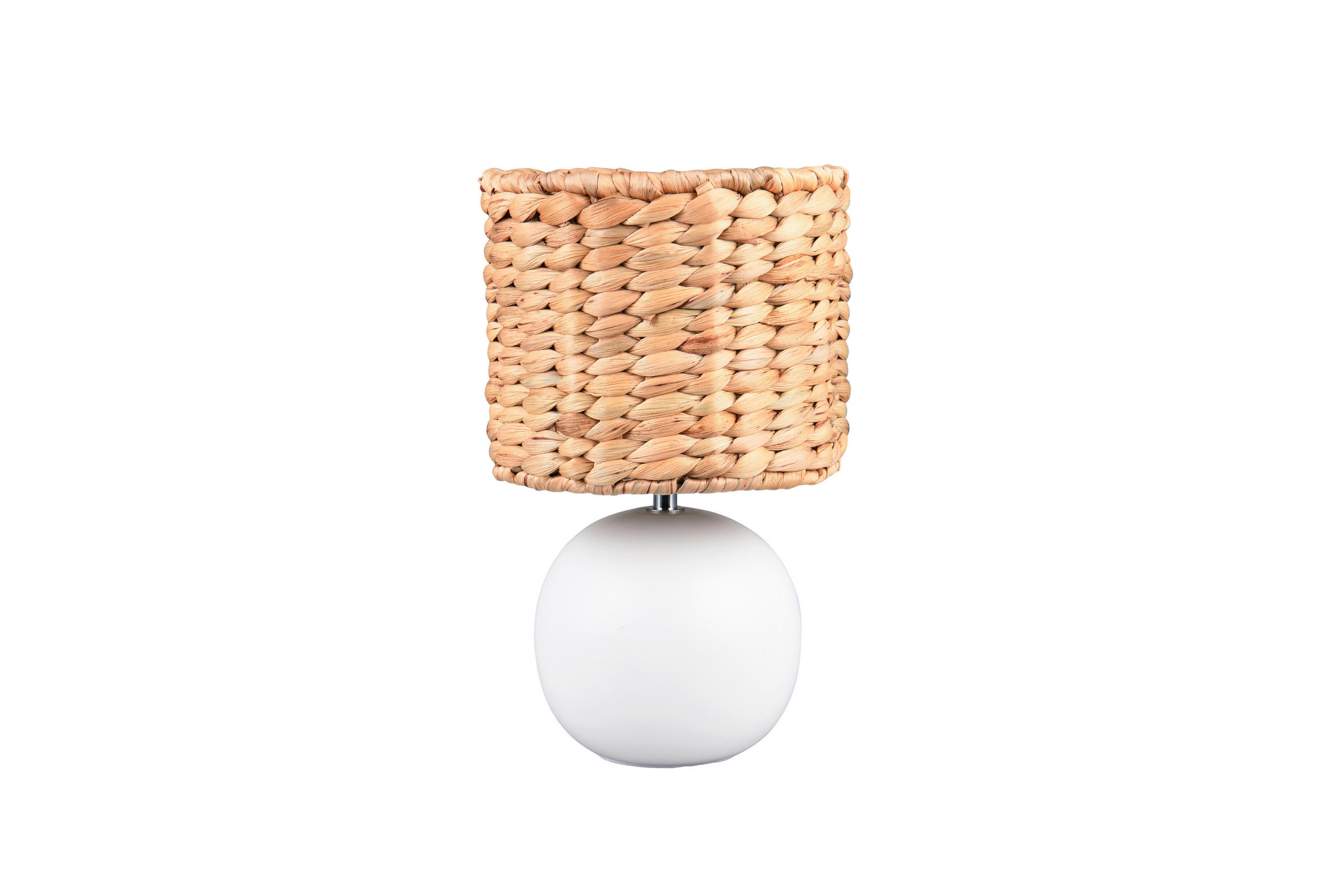 BORDSLAMPA 18/29 cm   - vit/brun, Basics, keramik/naturmaterial (18/29cm) - Trio Leuchten