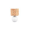 BORDSLAMPA 18/29 cm   - vit/brun, Basics, keramik/naturmaterial (18/29cm) - Trio Leuchten