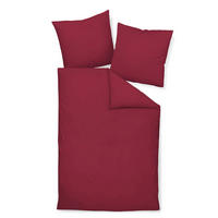 BETTWÄSCHE Giacomo Makosatin 240/220 cm  - Bordeaux, Basics, Textil (240/220cm) - Janine