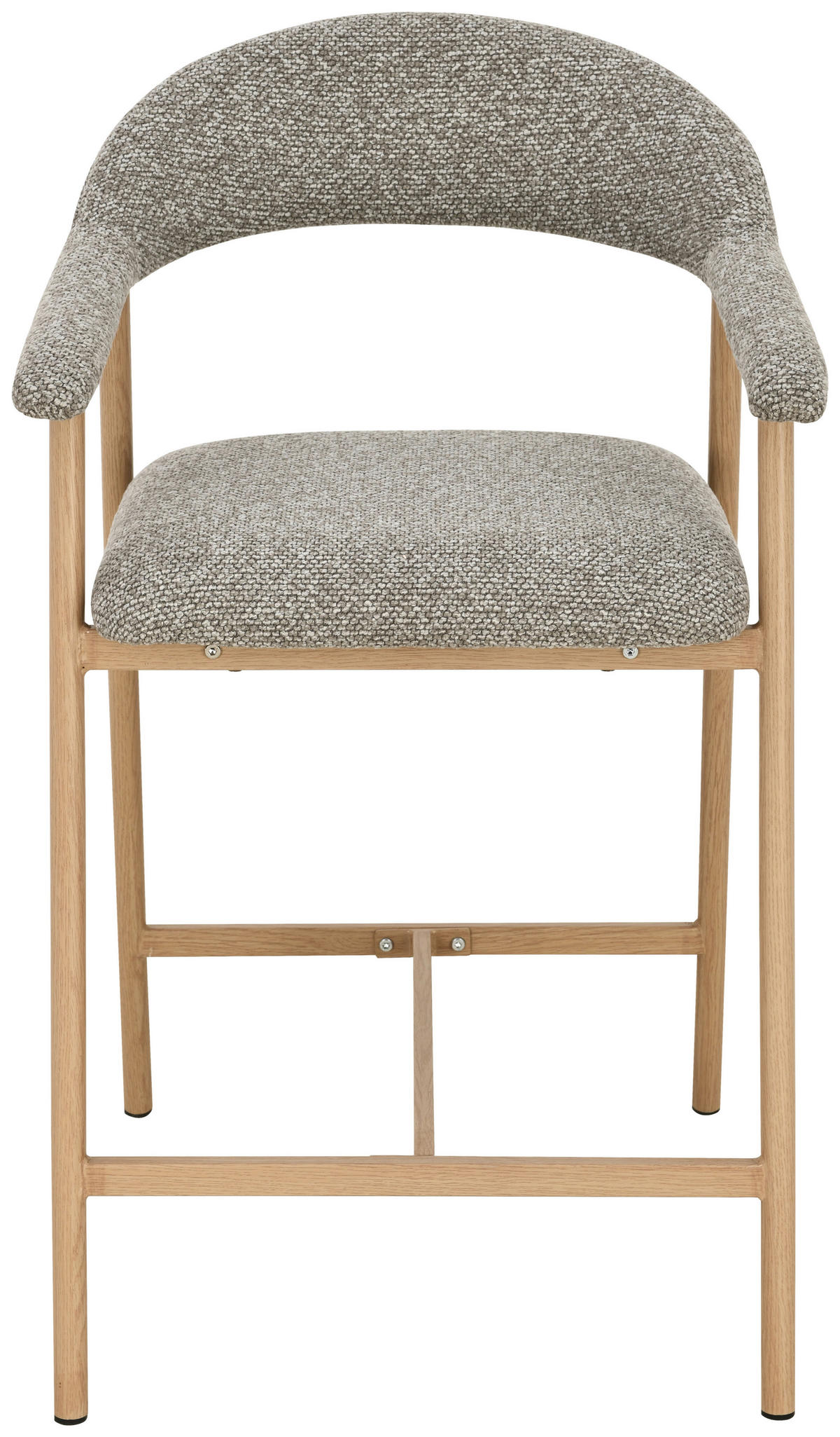 BARHOCKER in Taupe, Eichefarben  - Taupe/Eichefarben, MODERN, Holz/Textil (54/94,5/54,5cm) - Livetastic