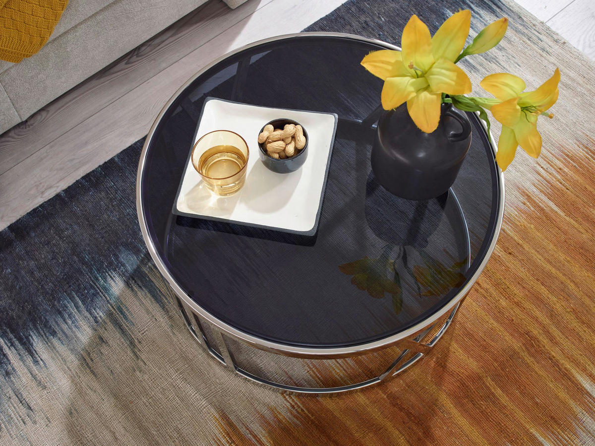 COUCHTISCH in 60/60/30 cm  - Silberfarben, Design, Glas (60/60/30cm) - MID.YOU