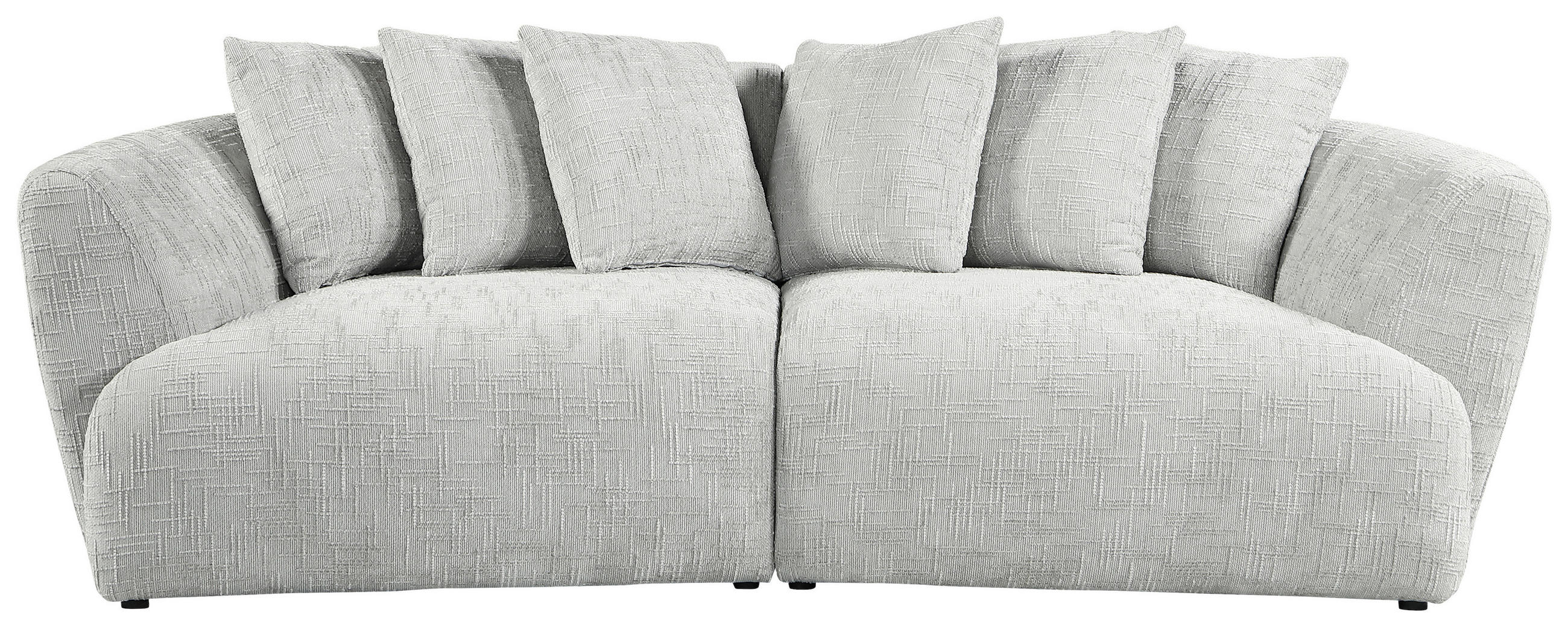 Carryhome Bigsofa Hellgrau 240x79x118 cm