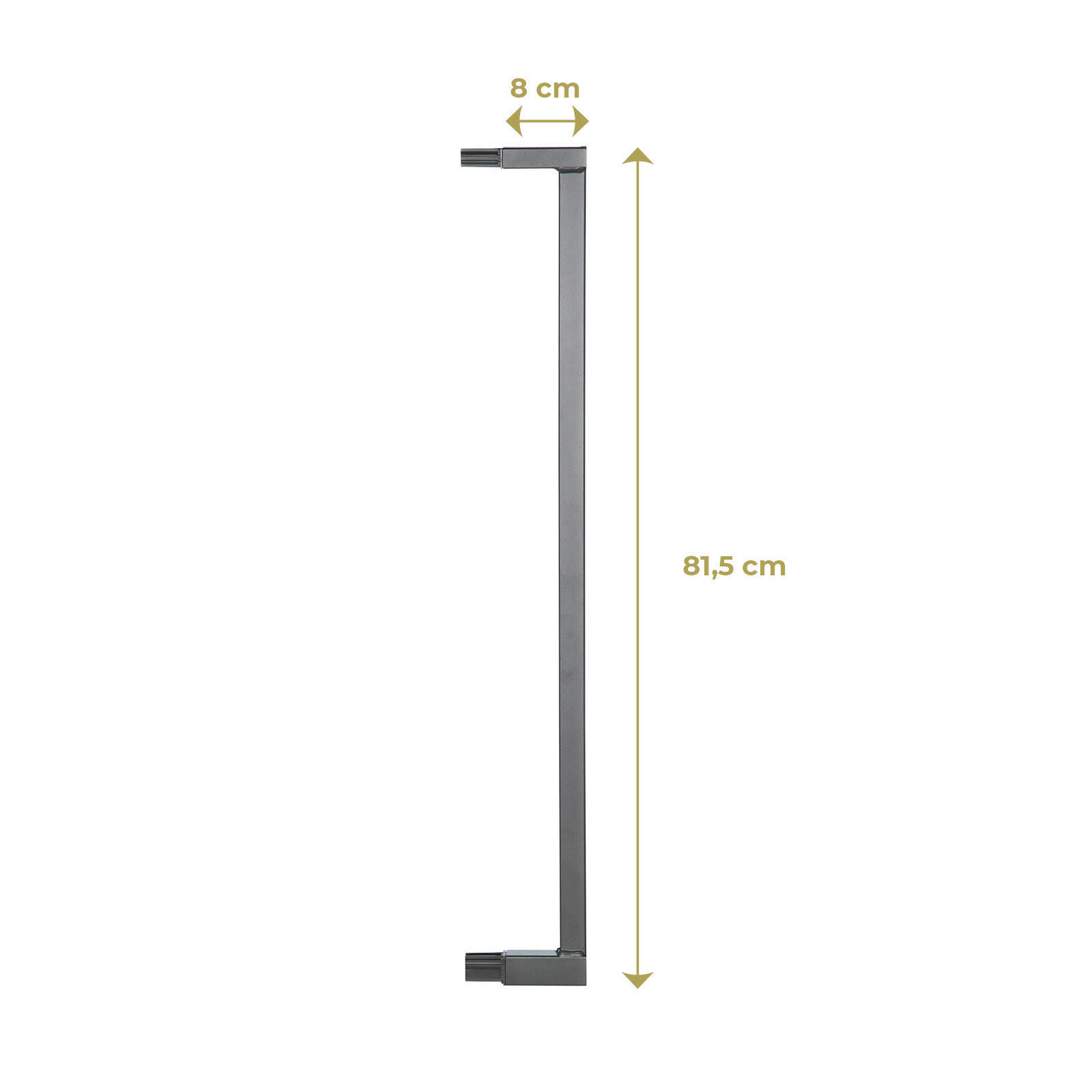 SCHUTZGITTERVERLÄNGERUNG 8/81,5 cm  - Hellgrau, Basics, Metall (8/81,5cm) - Geuther