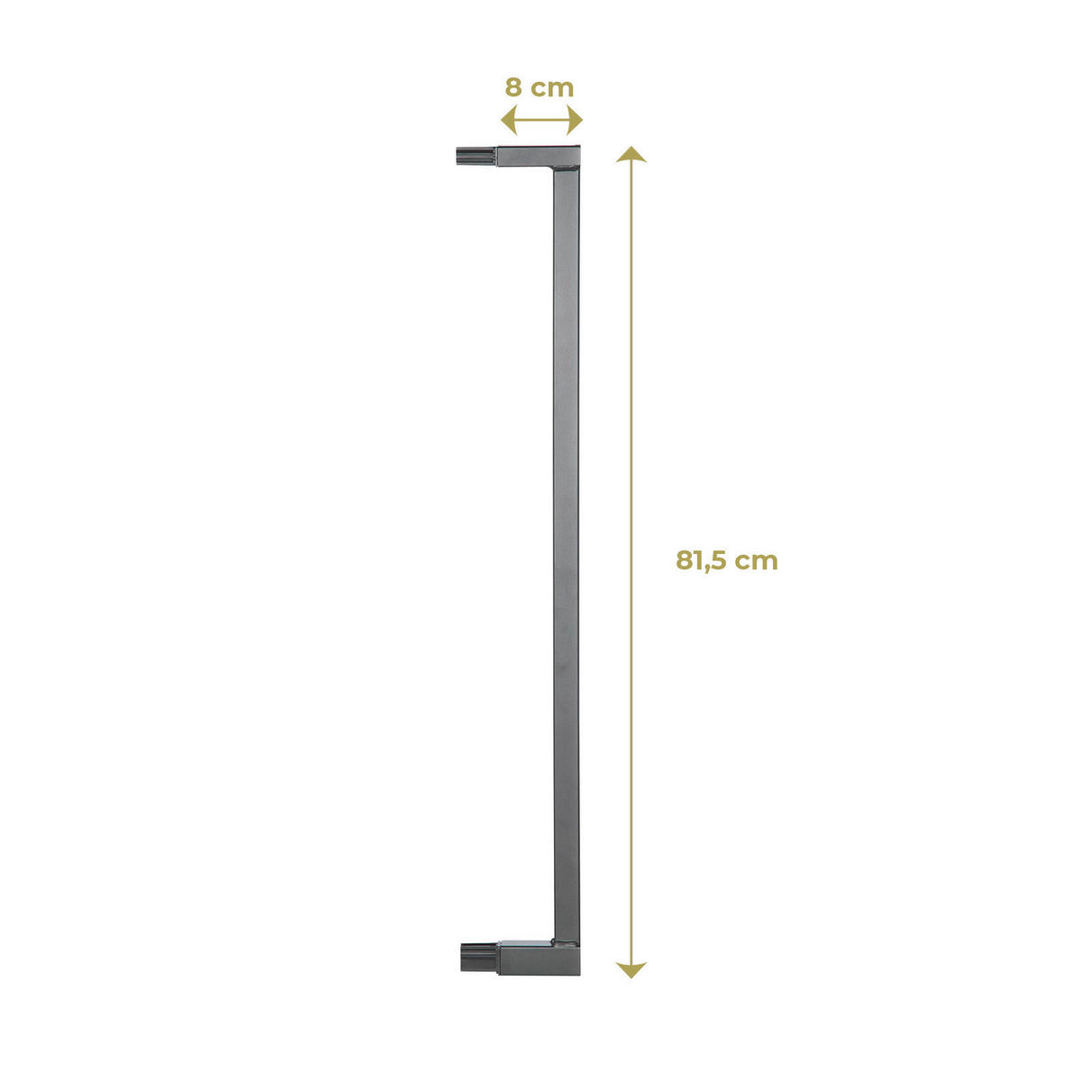 SCHUTZGITTERVERLÄNGERUNG 8/81,5 cm  - Hellgrau, Basics, Metall (8/81,5cm) - Geuther
