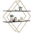 WANDREGAL - Goldfarben/Schwarz, Trend, Holz/Metall (107/107/26cm) - Ambia Home WANDREGAL - Goldfarben/Schwarz, Trend, Holz/Metall (107/107/26cm) - Ambia Home