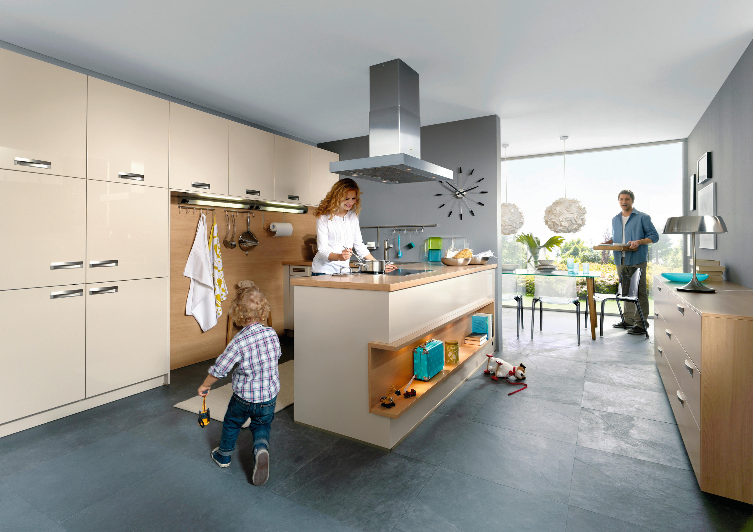 EINBAUKÜCHE   - Design, Holzwerkstoff - Novel