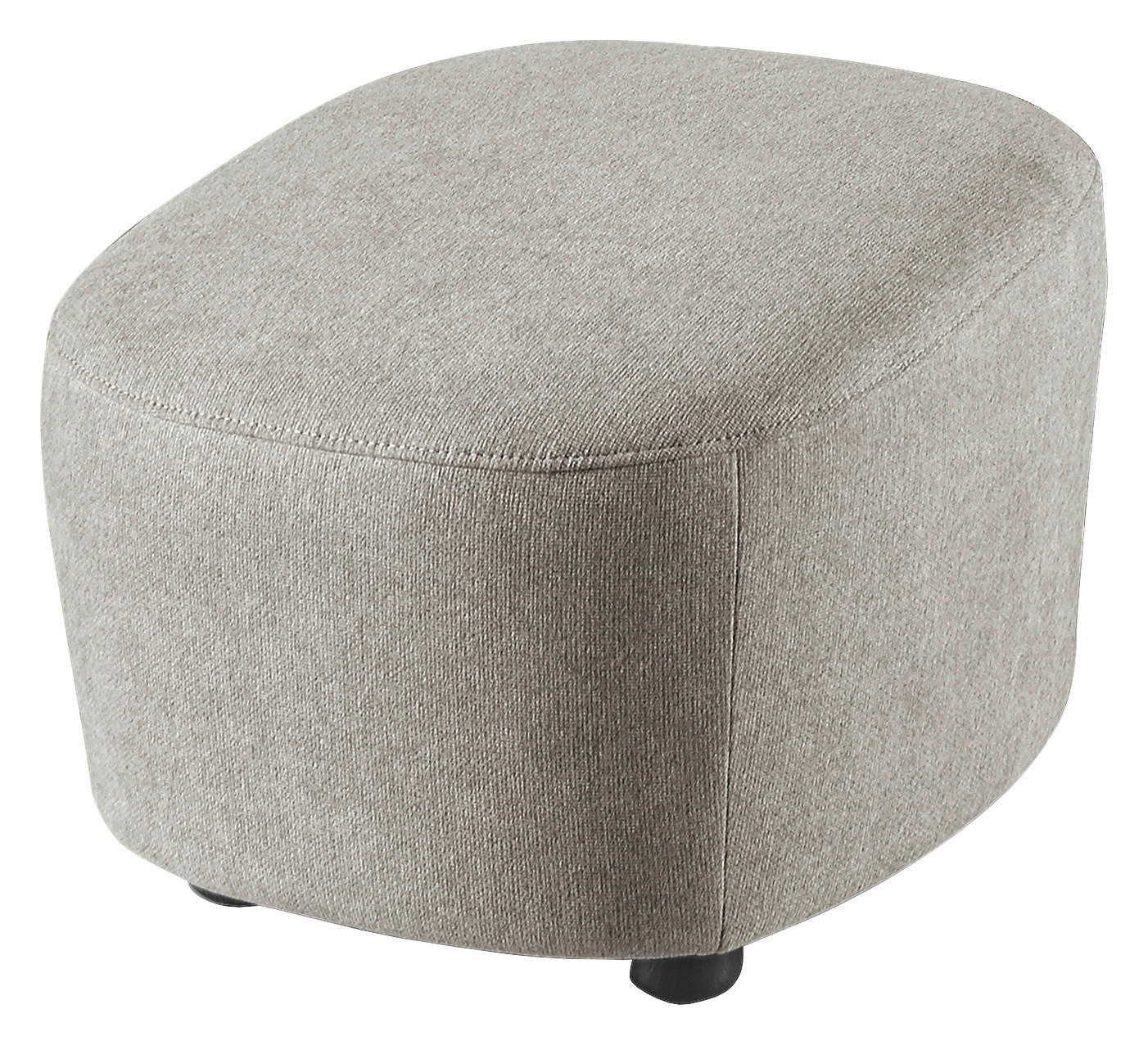 HOCKER Webstoff Grau  - Schwarz/Grau, Design, Kunststoff/Textil (54/41/57cm) - SetOne by Musterring