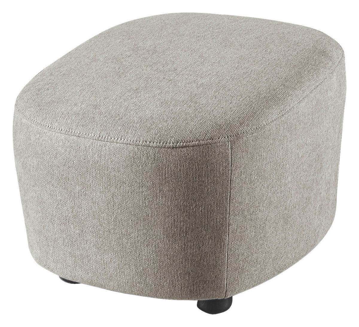 HOCKER Webstoff Grau  - Schwarz/Grau, Design, Kunststoff/Textil (54/41/57cm) - SetOne by Musterring