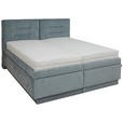 POLSTERBETT Bettkasten, Lattenroste, Matratzen 180/200 cm  in Blaugrau  - Blaugrau/Weiß, KONVENTIONELL, Holz/Textil (180/200cm) - Dieter Knoll