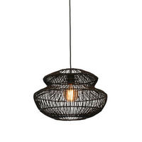HÄNGLAMPA GOOD&MOJO  40/30 cm  - svart, Trend, naturmaterial (40/30cm) - Good & Mojo