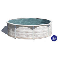 POOL-SET 2024 460/120 cm  - Weiß, KONVENTIONELL, Metall (460/120cm) - Gre