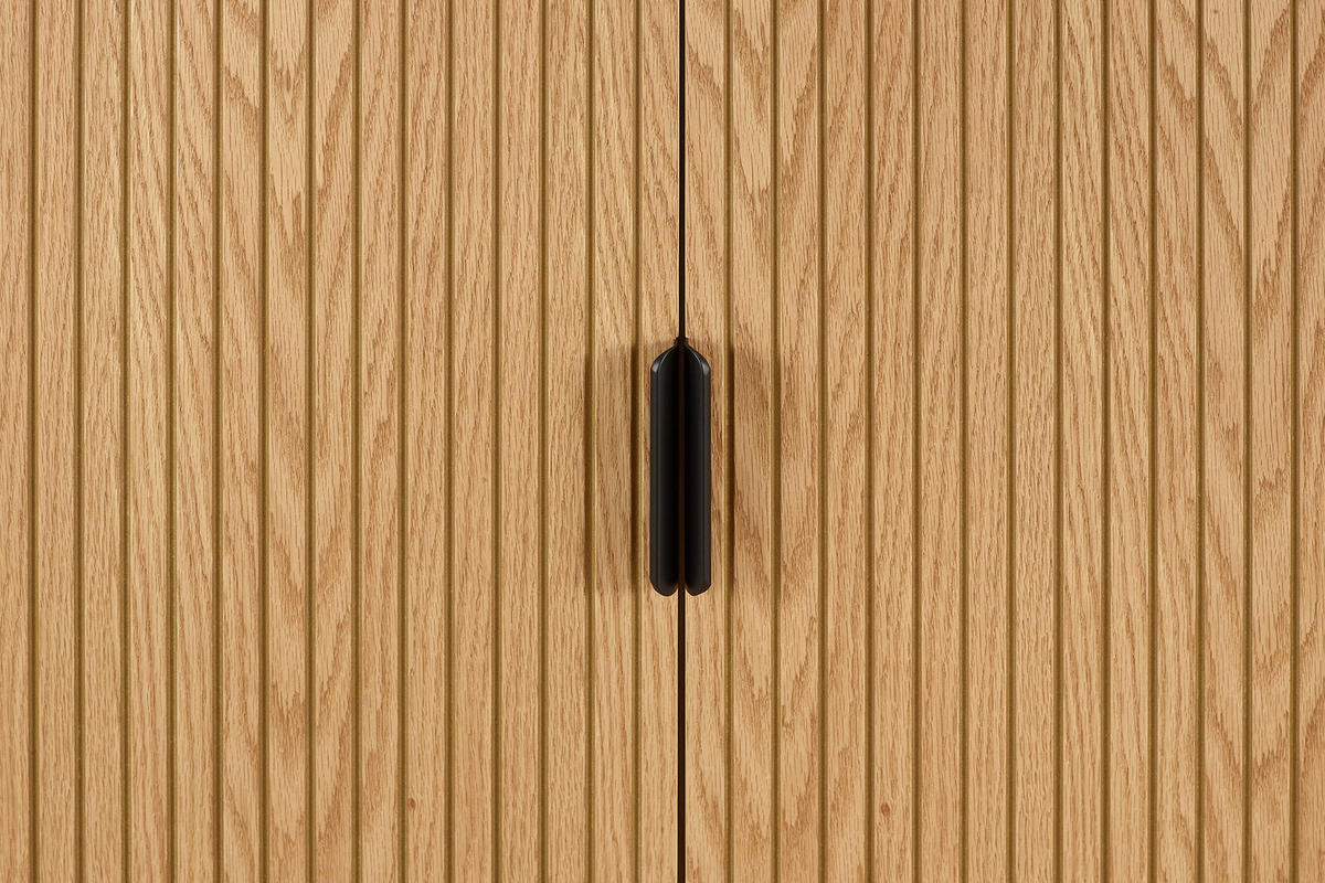 KOMMODE  in 80/110/40 cm  - Eichefarben/Schwarz, Design, Holz/Holzwerkstoff (80/110/40cm) - Livetastic