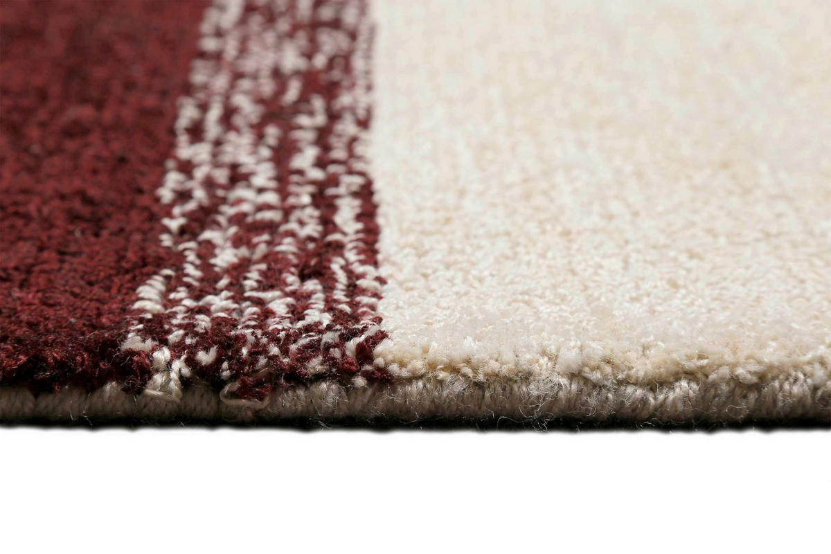 FLACHWEBETEPPICH 160/230 cm Petrol Braun, Bordeaux, Beige  - Bordeaux/Beige, Trend, Textil (160/230cm) - Esprit