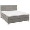 BOXSPRINGBETT 180/200 cm  in Greige  - Chromfarben/Greige, Konventionell, Kunststoff/Textil (180/200cm) - Voleo