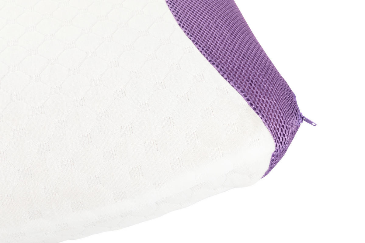 NACKENSTÜTZKISSEN  - Lila/Weiß, Textil (60/40/10cm) - Sleeptex