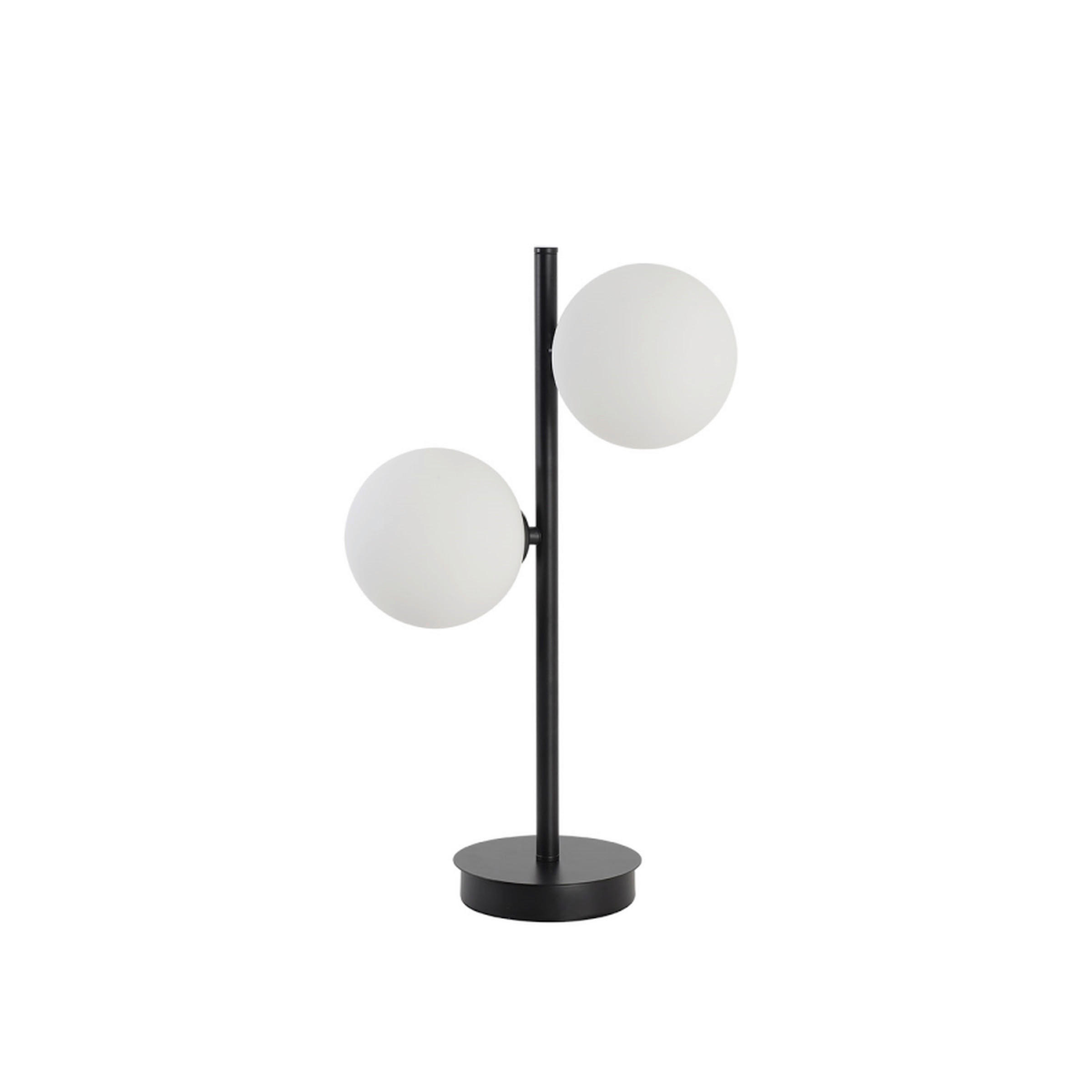 TISCHLEUCHTE   - Schwarz, KONVENTIONELL, Metall (45/28/15cm)