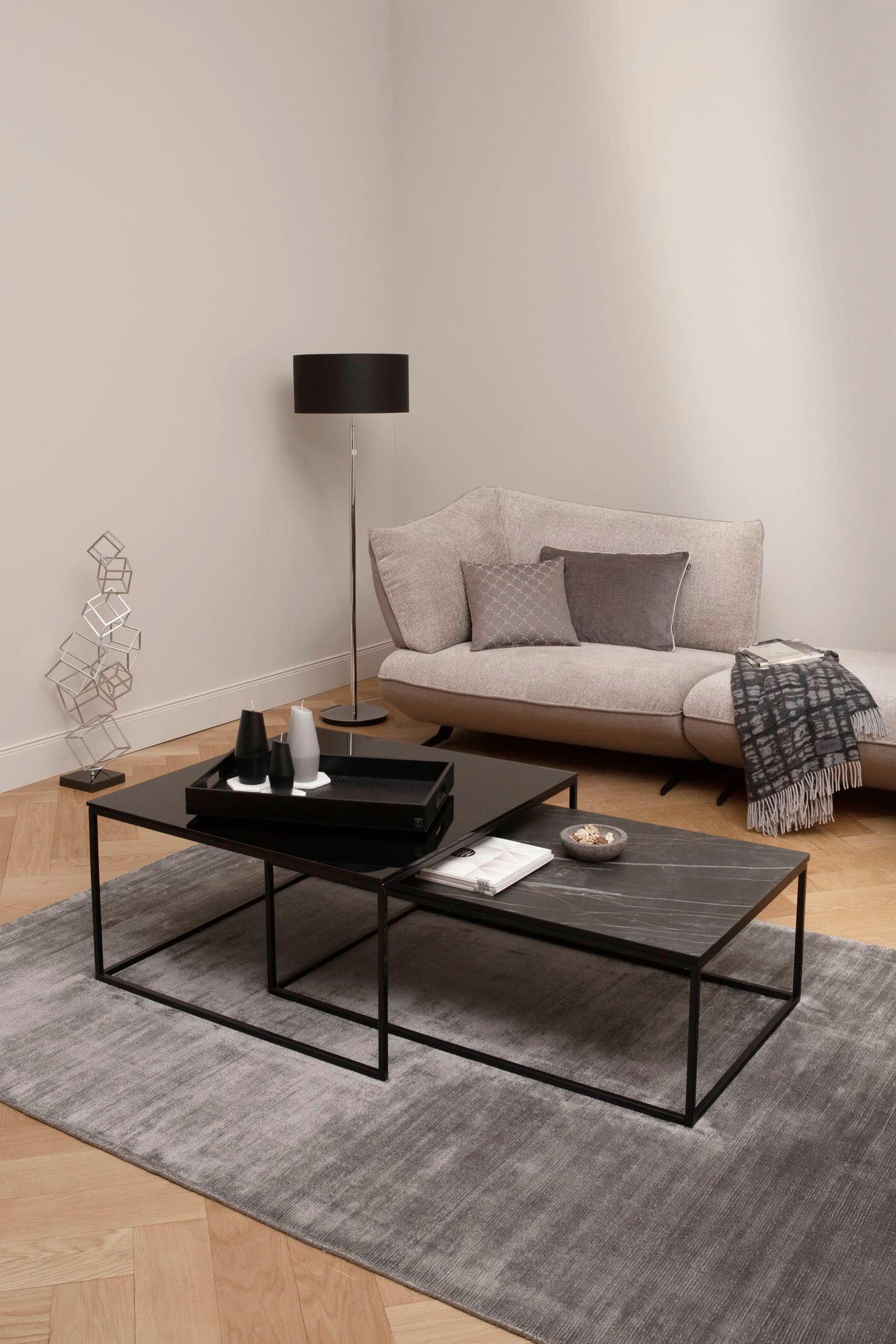 WEBTEPPICH 140/200 cm Soft  - Anthrazit, Design, Textil (140/200cm) - Joop!