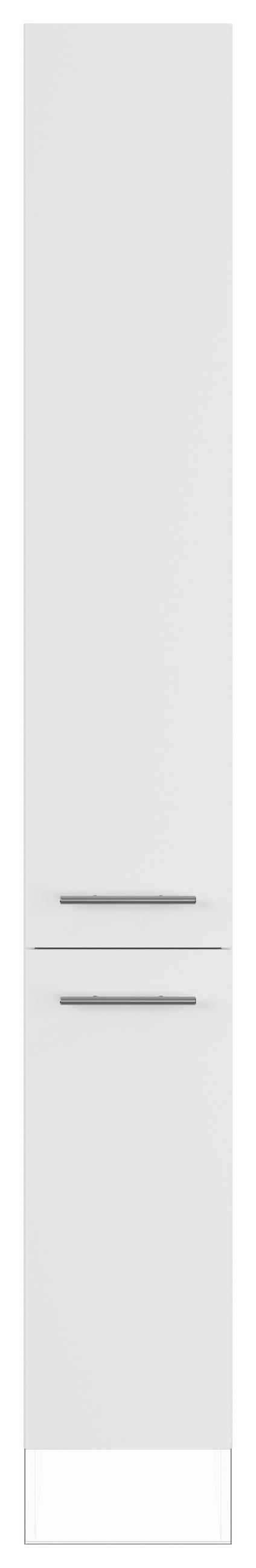 GESCHIRRSCHRANK 30/220,6/57,6 cm  in Weiß  - Edelstahlfarben/Weiß, Basics, Holzwerkstoff/Metall (30/220,6/57,6cm) - Impuls