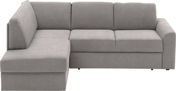 ECKSOFA  in Webstoff Grau  - Schwarz/Grau, KONVENTIONELL, Kunststoff/Textil (165/224cm) - Xora