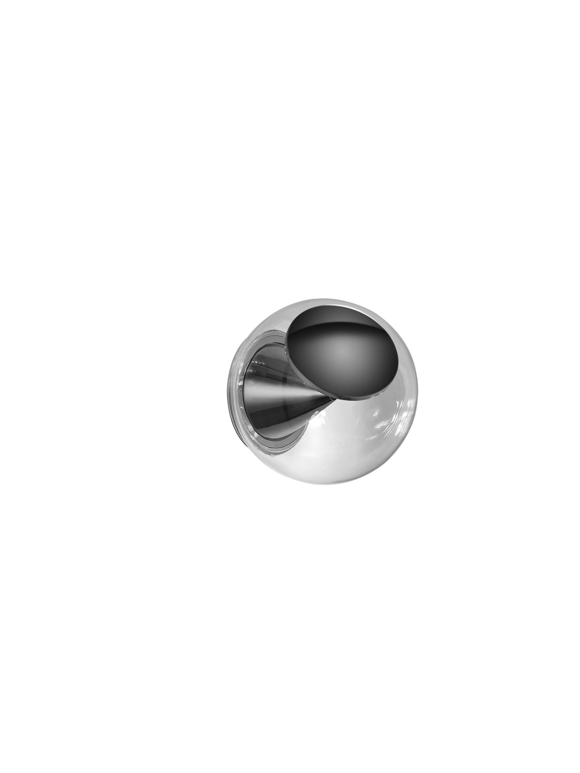 DECKENLEUCHTE  16/14 cm    - Chromfarben/Schwarz, KONVENTIONELL, Metall (16/14cm) - Helestra