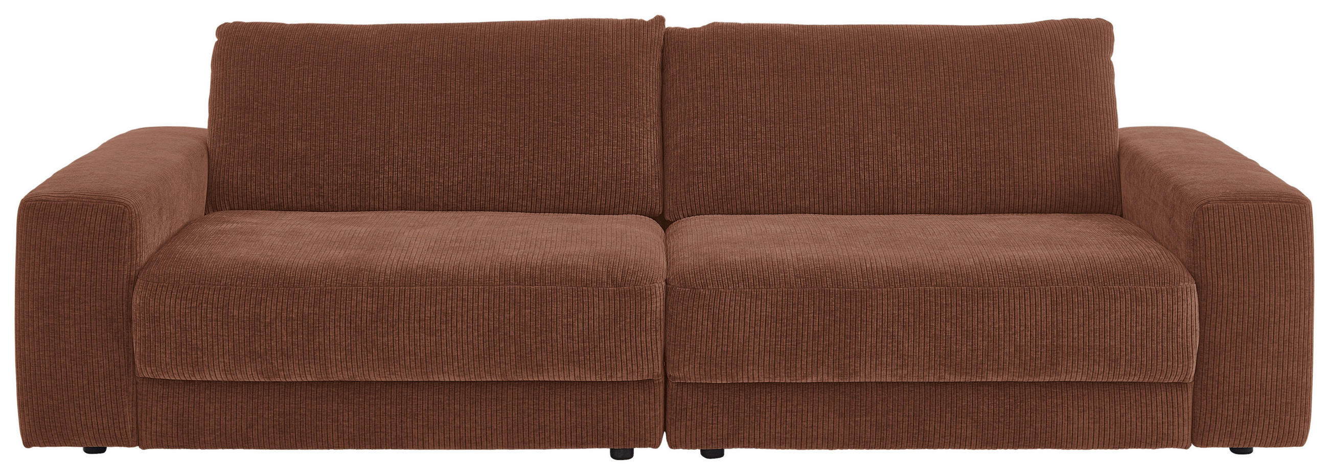 BIGSOFA in Chenille, Jacquard Rostfarben  - Rostfarben/Schwarz, Design, Kunststoff/Textil (270/83/125cm) - Niels Andersson