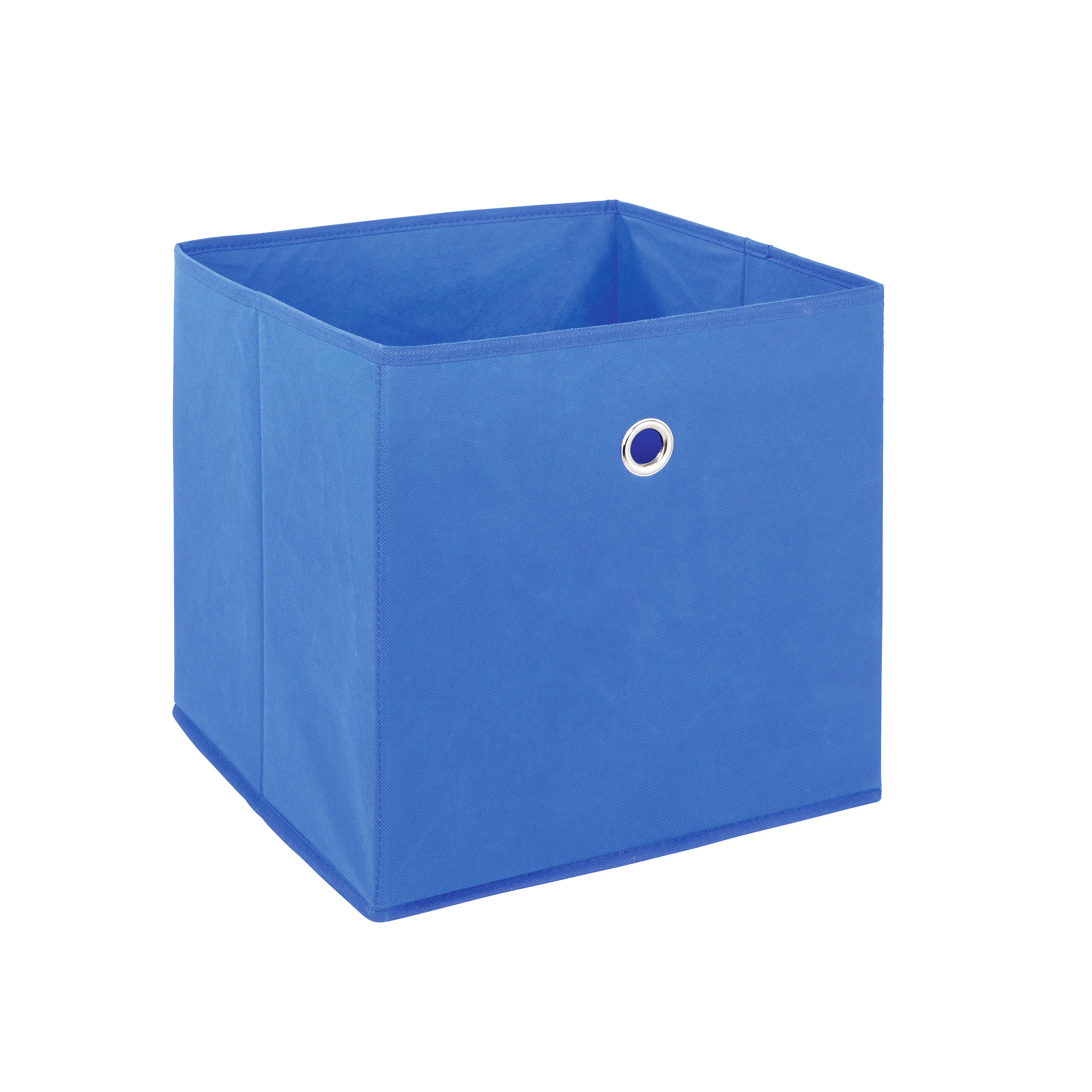 SKLADACÍ BOX, textil, 32/31/32 cm - modrá, Design, textil (32/31/32cm)