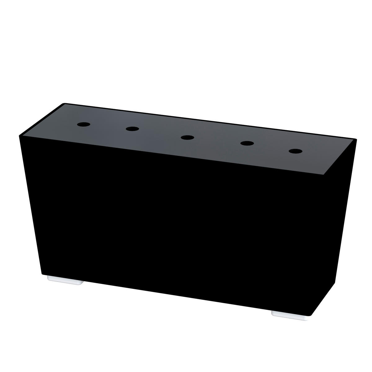BOXSPRING KREVET 180/200 cm     crna  - crna/boje aluminija, Design, tekstil/metal (180/200cm) - Dieter Knoll