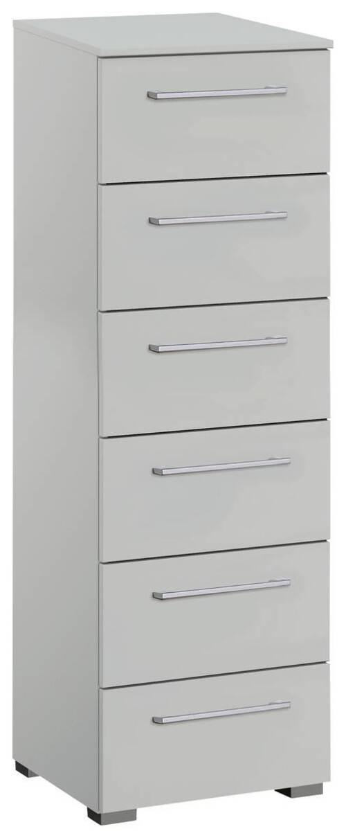 KOMMODE 40/119/42 cm  in Hellgrau  - Silberfarben/Hellgrau, Design, Holzwerkstoff/Kunststoff (40/119/42cm) - Novel