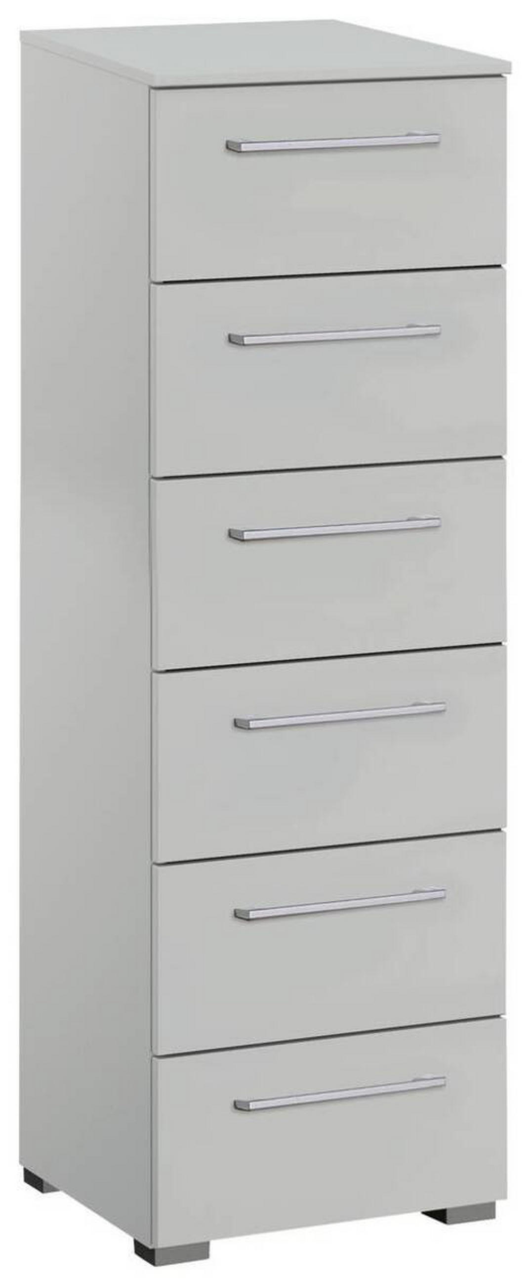 KOMMODE 40/119/42 cm  in Hellgrau  - Silberfarben/Hellgrau, Design, Holzwerkstoff/Kunststoff (40/119/42cm) - Novel