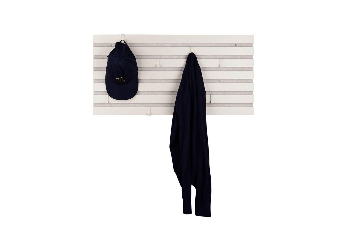 WANDGARDEROBE  in furniert Sandfarben  - Sandfarben, MODERN, Holzwerkstoff/Textil (80/40/2,1cm) - Milino