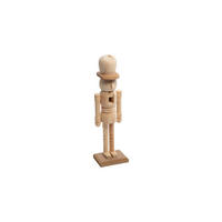 NUSSKNACKERFIGUR  - Naturfarben, Basics, Holz (20/5,5/5,5cm) - X-Mas