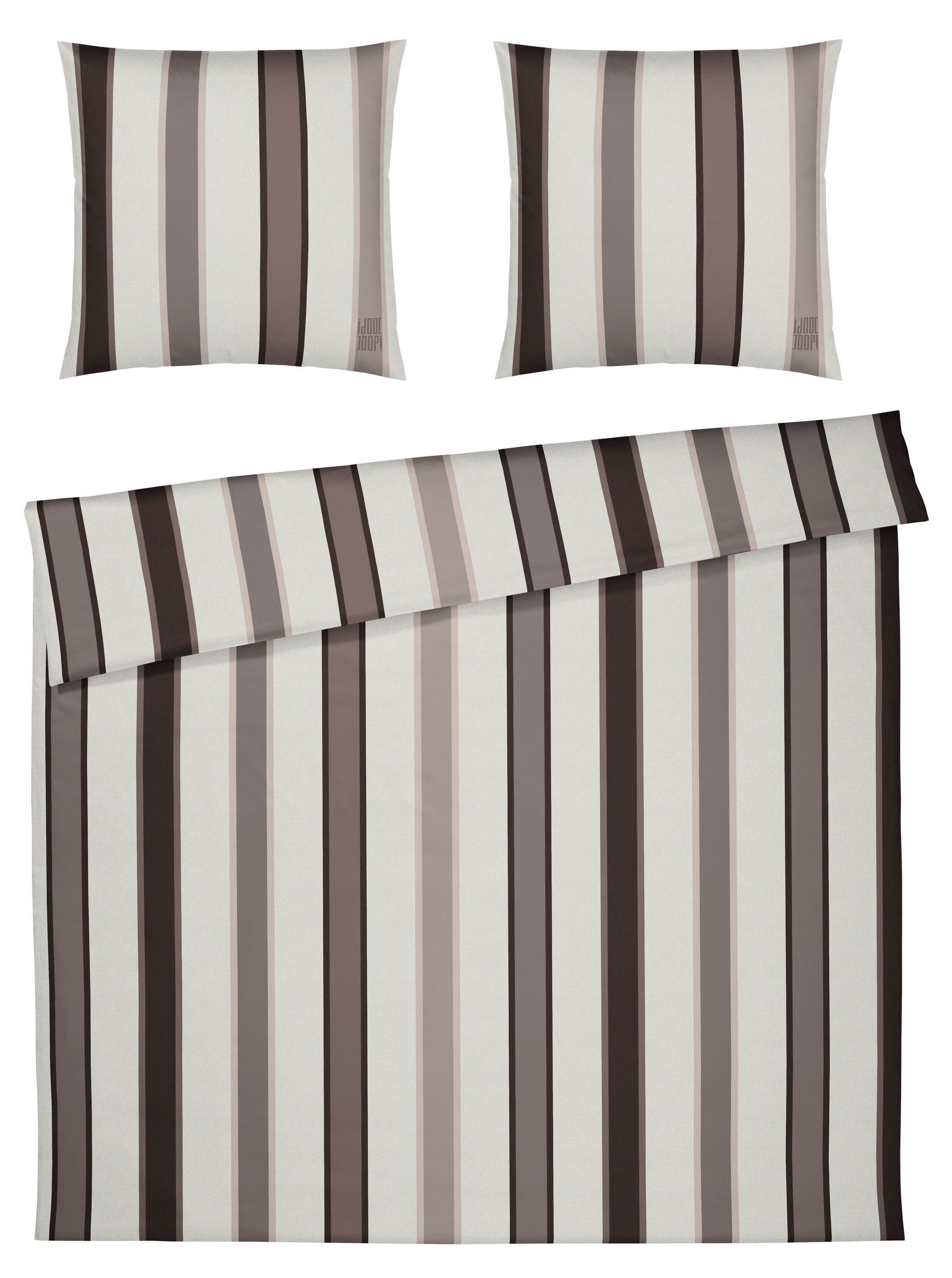 WENDEBETTWÄSCHE Makosatin 200/200 cm  - Braun, Design, Textil (200/200cm) - Joop!