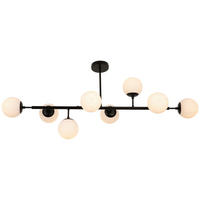 DECKENLEUCHTE 124/40/50 cm   - Weiß, Trend, Glas/Metall (124/40/50cm) - Novel