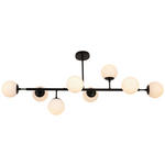 DECKENLEUCHTE    124/40/50 cm  - Weiß, Trend, Glas/Metall (124/40/50cm) - Novel