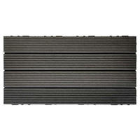 TERRASSENFLIESE WPC PUERTO PICOLO 60X30CM 6-ER SET  - Anthrazit, KONVENTIONELL, Holzwerkstoff (60/30/2.4cm)