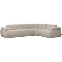 ECKSOFA Mojo Beige Bouclé Armteilverstellung  - Beige/Schwarz, MODERN, Kunststoff/Textil (310/230cm) - Livetastic