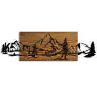 OBJEKTBILD 30/95 cm    - Schwarz/Braun, Basics, Holzwerkstoff (30/95cm)