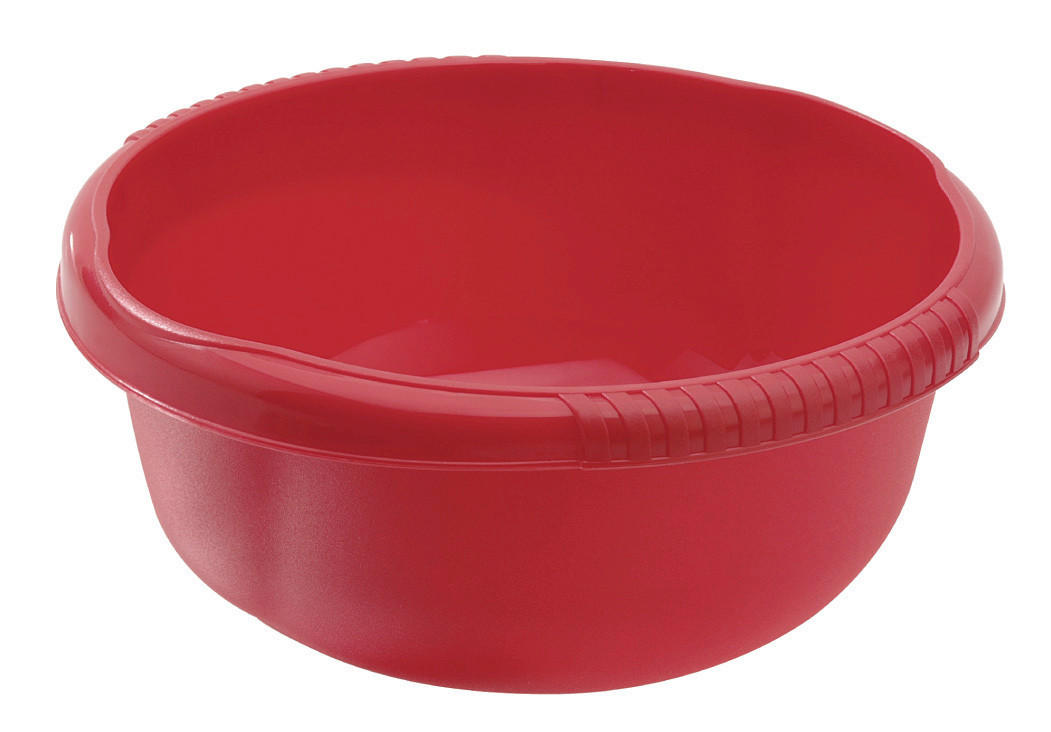 TÁL 24 cm  - piros/kék, Basics, műanyag (24cm)