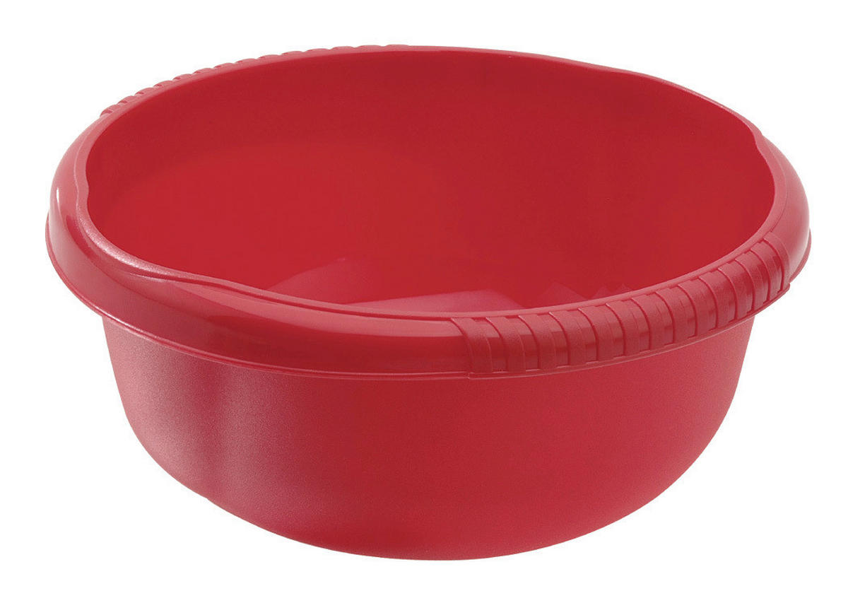 TÁL 24 cm  - piros/kék, Basics, műanyag (24cm)
