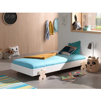 KINDER-/JUNIORBETT - Weiß/Kieferfarben, MODERN, Holz/Holzwerkstoff (90/200cm) - Vipack