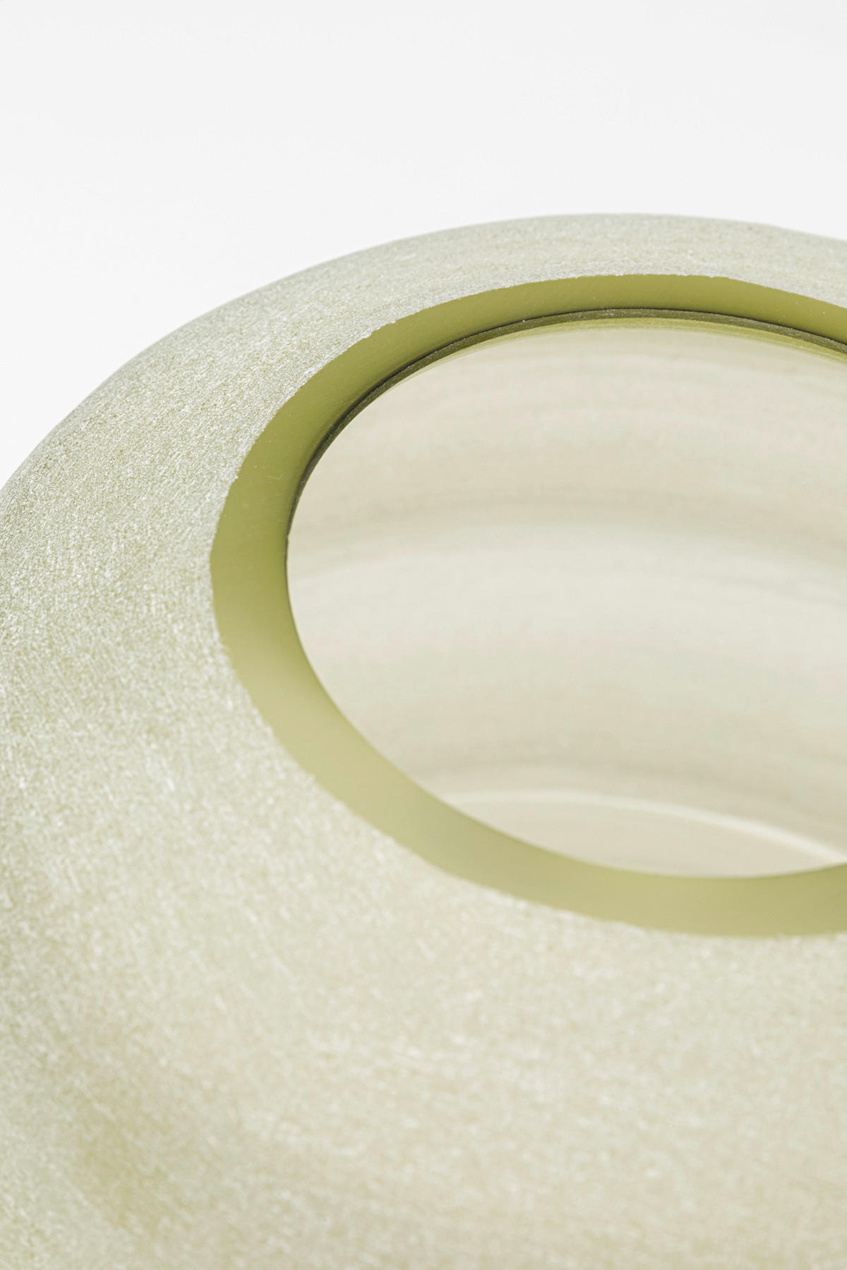 Thumbnail - Kare-Design Vase, Hellgrün, Glas, eiförmig, 33x29x33 cm, mundgeblasen, zum Stellen, Dekoration, Vasen, Glasvasen