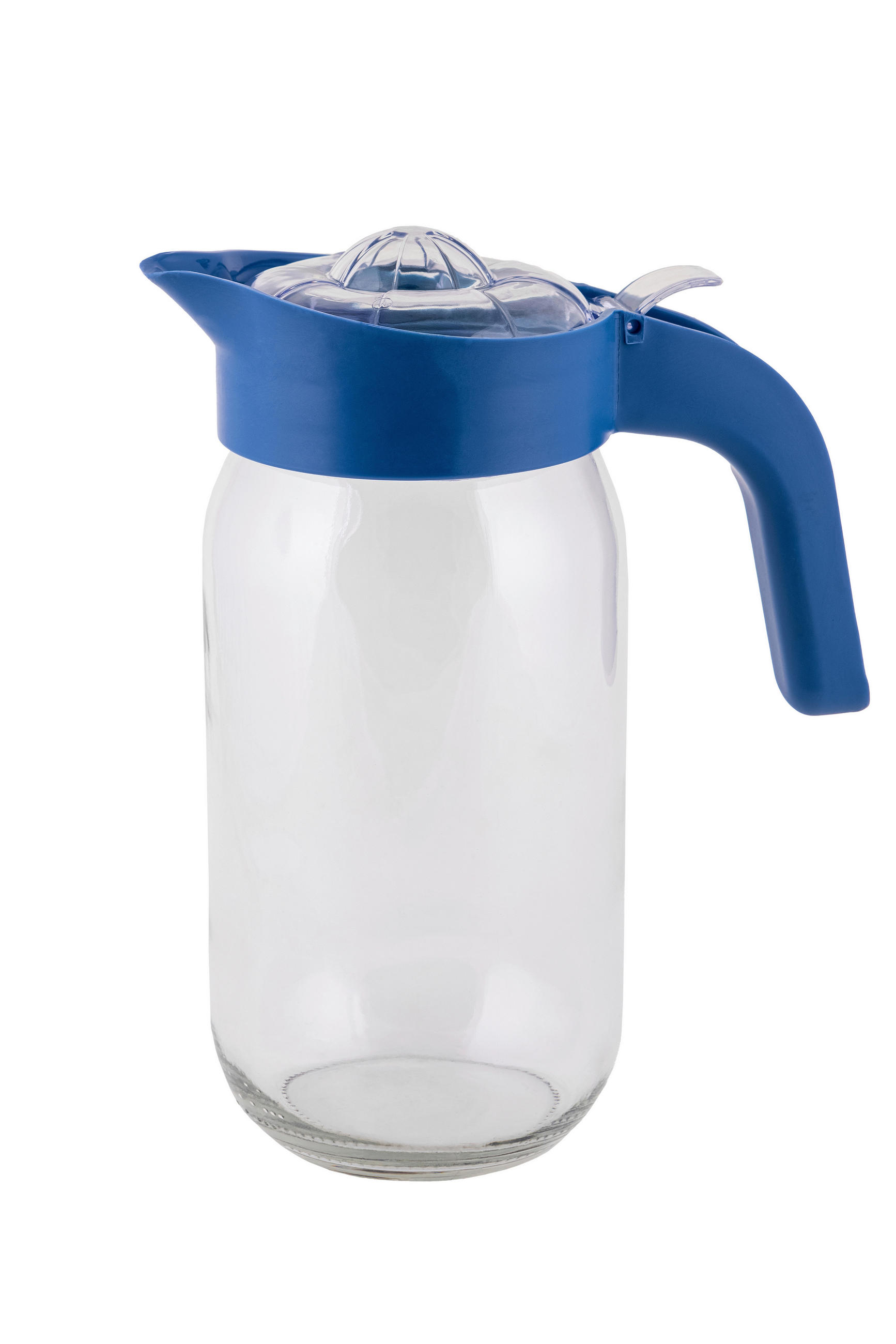VRČ ZA SOK - modra/prozorno, Basics, umetna masa/steklo (1l)