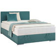 BOXBETT 140/200 cm  in Petrol  - Chromfarben/Petrol, KONVENTIONELL, Kunststoff/Textil (140/200cm) - Carryhome