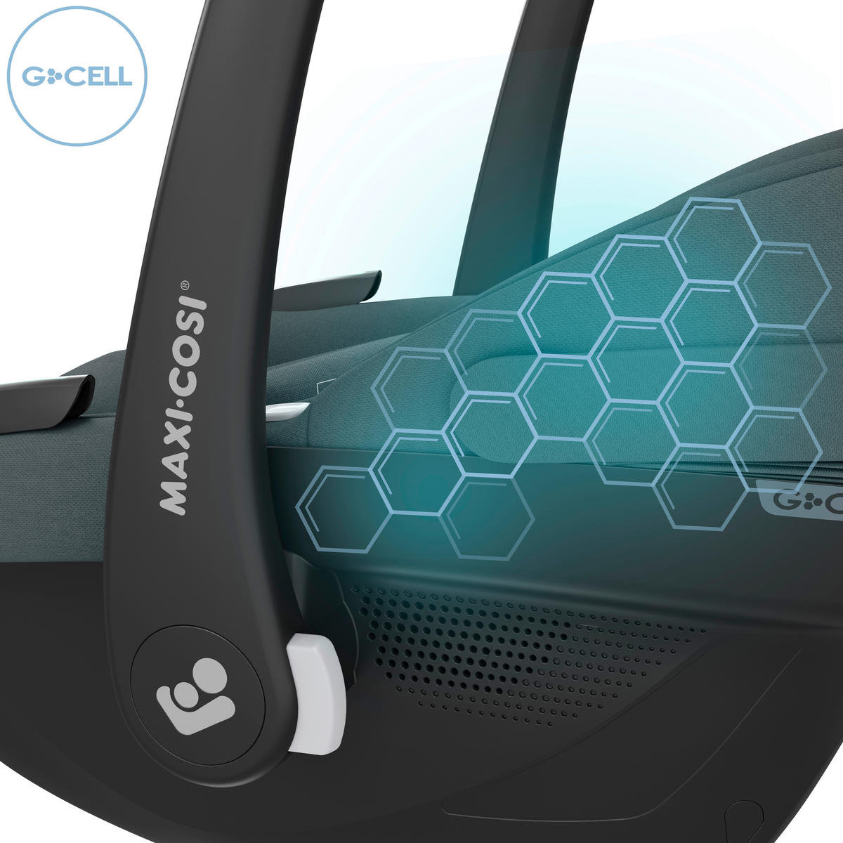 BABYSKYDD Pebble S  - mörkgrå, Basics, metall/textil (44/56,5/67cm) - Maxi Cosi Pro