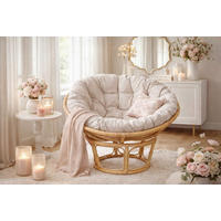 SESSEL Beige    - Beige/Creme, Natur, Holz/Textil (80/80/60cm) - MID.YOU