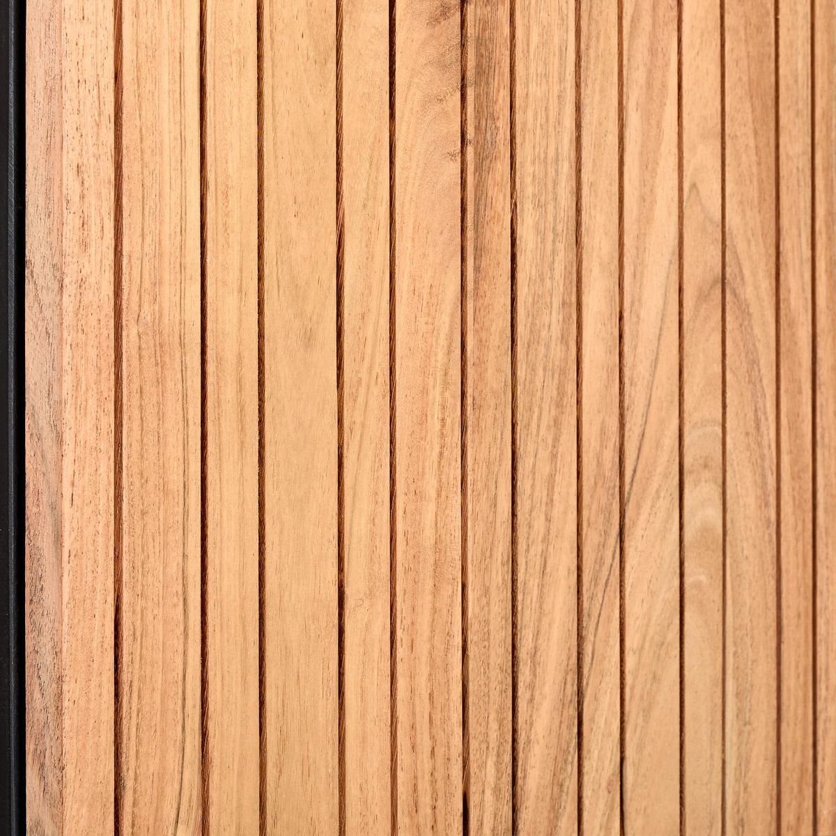 VITRINE in Hartholz Akazie Schwarz, Akaziefarben  - Schwarz/Akaziefarben, KONVENTIONELL, Glas/Holz (60/180/40cm) - Livetastic
