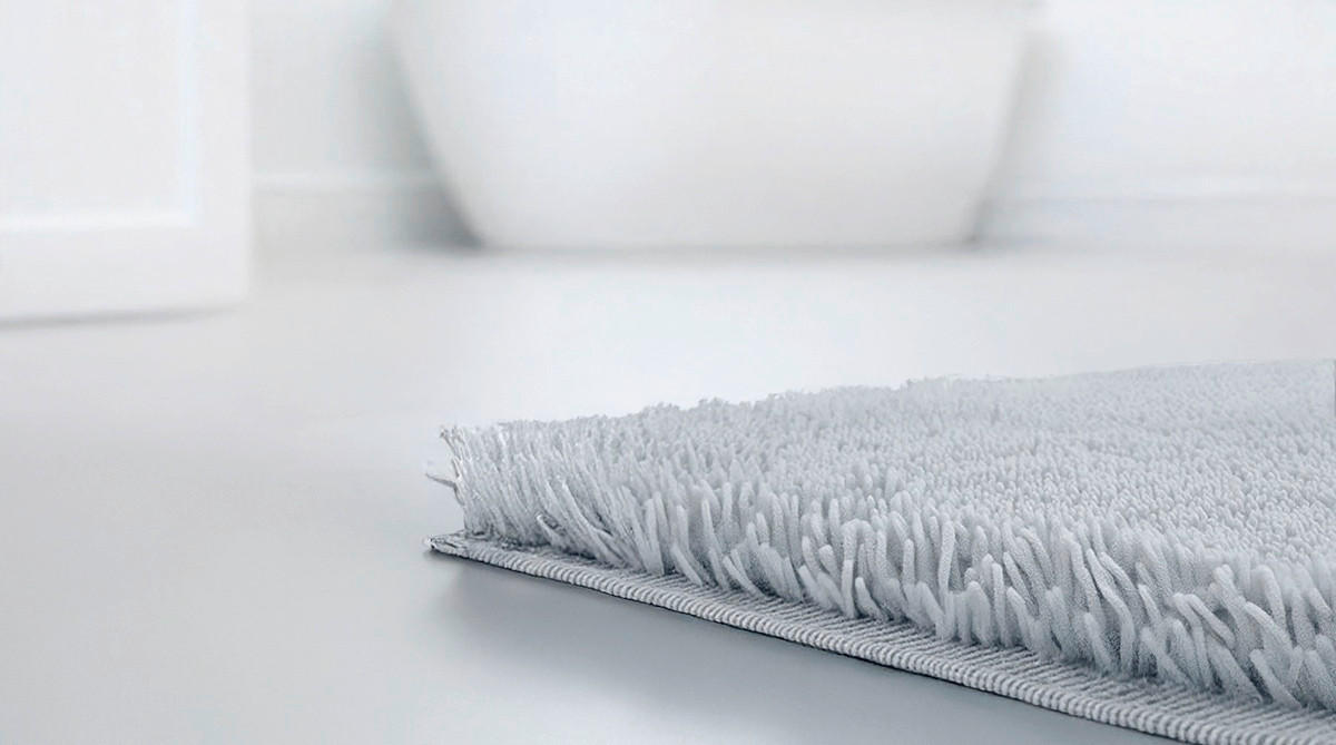 BADEMATTE Grau 60/100 cm  - Grau, Basics, Kunststoff/Textil (60/100cm) - Grund