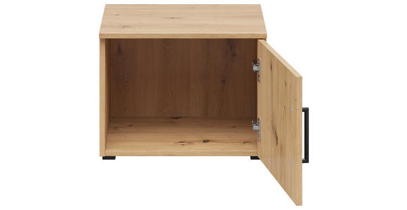 AUFSATZSCHRANK 45/35/40 cm  - Schwarz/Eiche Artisan, MODERN, Holzwerkstoff/Kunststoff (45/35/40cm) - Carryhome